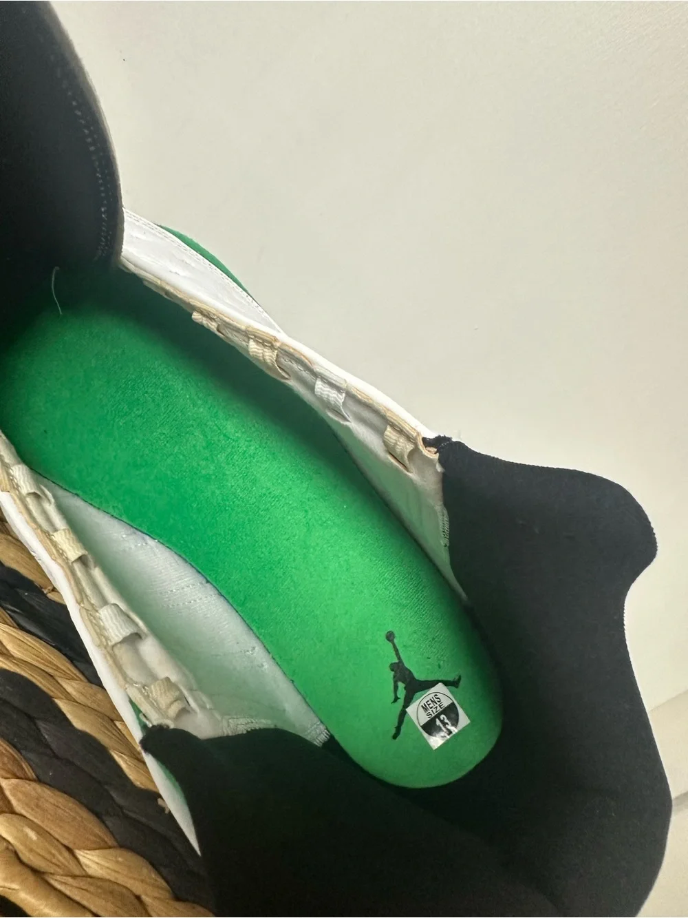 Air Jordan 13 Retro “Lucky Green” White, Black & Green High-Top Sneakers